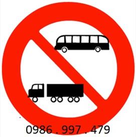 Biển báo cấm ô tô khách và ô tô tải - Số hiệu 107